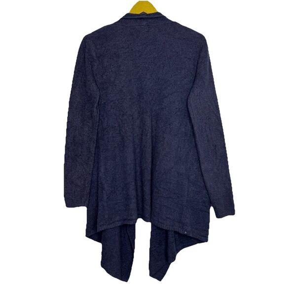 Barefoot Dreams CozyChic Lite Island Wrap Drape Front Cardigan Size S/M Blue 903 - Picture 4 of 9